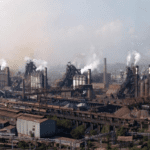 The Illich Steel and Iron Works plant in Mariupol where more than a thousand soldiers and civilians found shelter in 2022 during Russia's invasion.