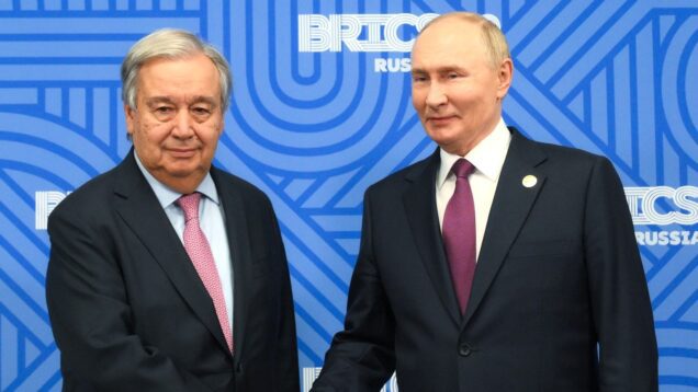 Was the UN chief brokering another Ukraine deal with Putin?