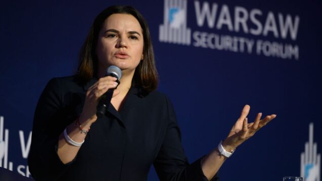 We can't solve war in Ukraine without solving Belarus, Tsikhanouskaya