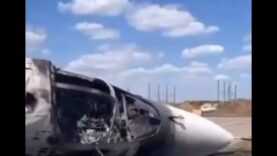 Wreckage of Su-34 At Morozovsk Airbase