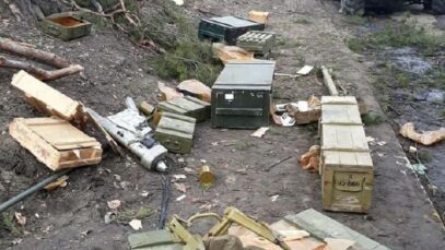 Bucha, a broken column of the Armed Forces of Ukraine.