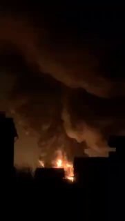 A missile attack destroyed an oil depot in Vasilkov, a suburb of Kyiv....