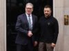 Zelensky meets Starmer during visit to UK