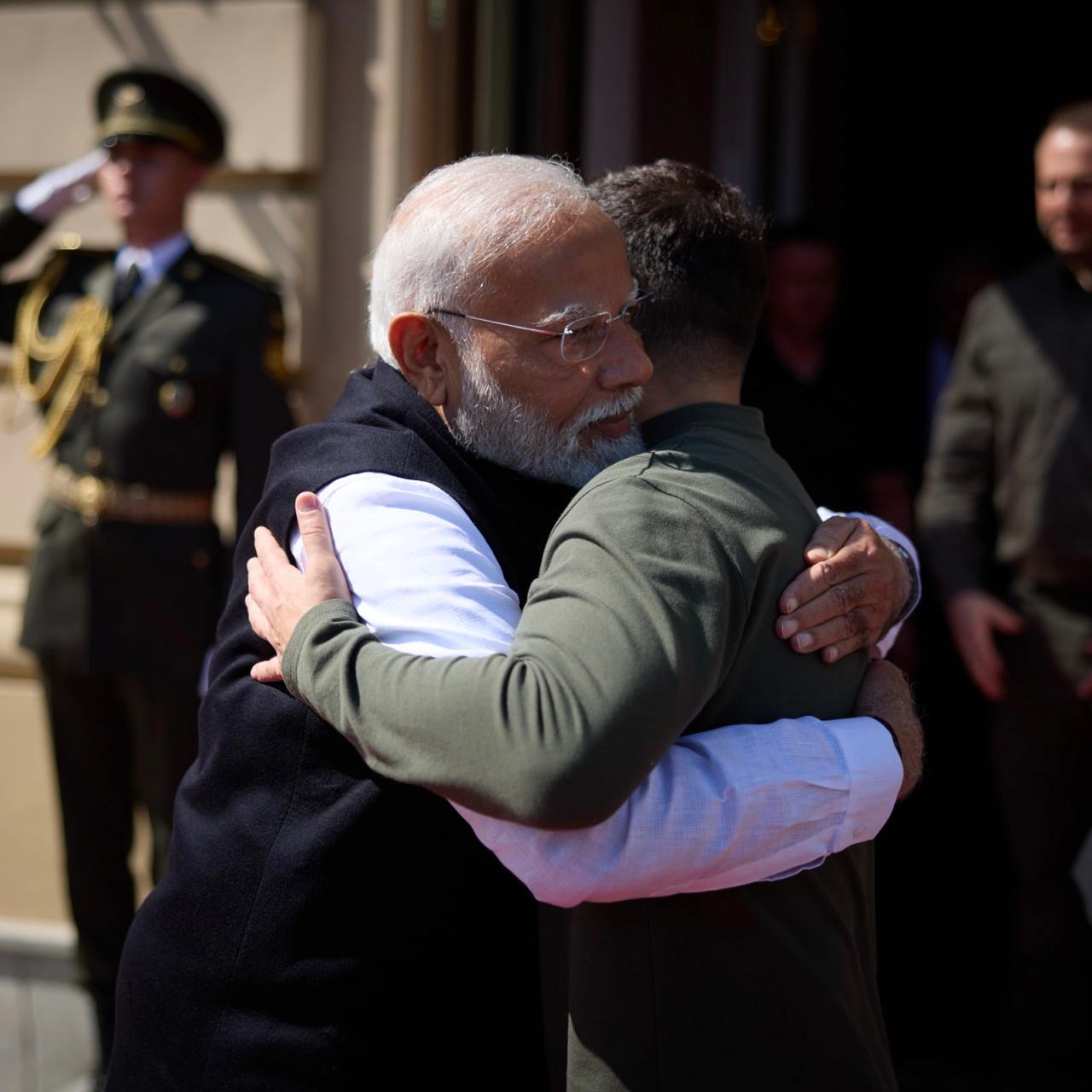 Indian Prime Minister Narendra Modi and President Volodymyr Zelensky