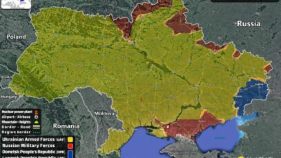 Various maps of the current situation in Ukraine…
