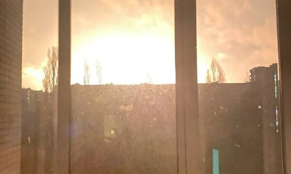 The view from the window tonight at Kharkovites. Their morning