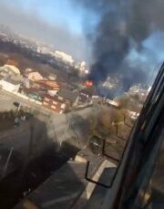 In the suburbs of Kyiv, the Giraffe shopping center is