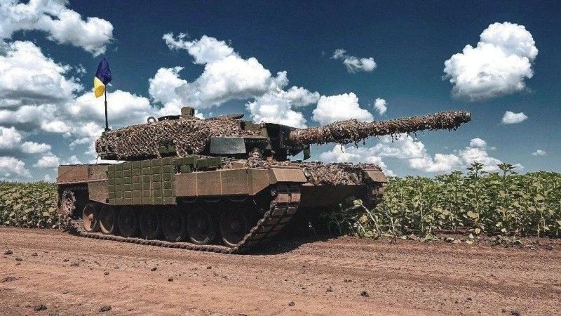 Ukrainian Army's German-made Leopard 2 main battle tank. Photo: X/General Staff of the Armed Forces of Ukraine