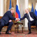 Presidents Donald Trump of the US and Vladimir Putin of Russia.