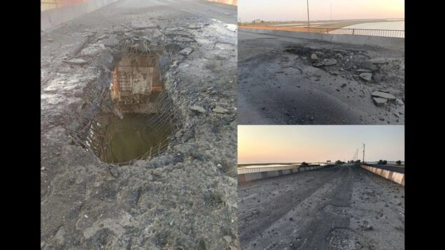 Chongar Bridge Connecting Crimea to Kherson Hit By Storm Shadow