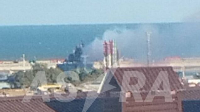 Drones strike Russian Caspian fleet base Dagestan for the first