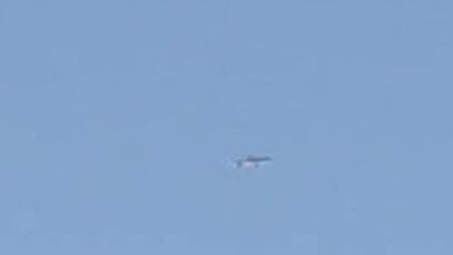 F-16 Chases Russian Cruise Missile (Kh-101?) in Western Ukraine