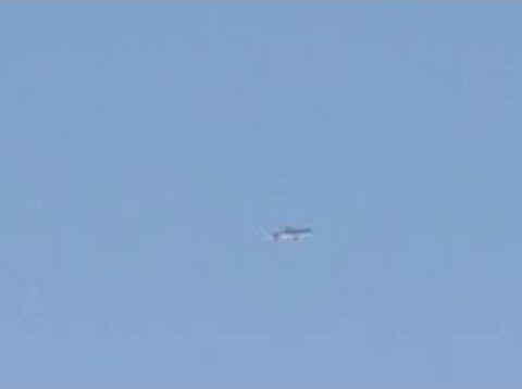 F-16 Chases Russian Cruise Missile (Kh-101?) in Western Ukraine