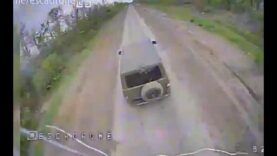 FPV Drone Chases Down a UAZ Patriot