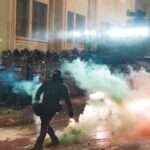 Foreign Ministry condemns Georgian response to demonstrations as second night of protests in Tbilisi continues