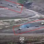 Frontline Report 7 Nov 2024: A Russian armored column plunges head first into the jaws of the Ukrainian defense, crossing through lowlands near Ivano-Darivka, Donetsk Oblast. Screenshot from video.