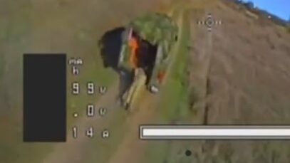 Injured Russian THROWN OUT of Bukhanka Chased by Drone to