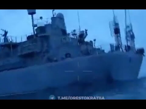 New Video Confirms Marine Drone DID Hit Russian Intelligence Ship