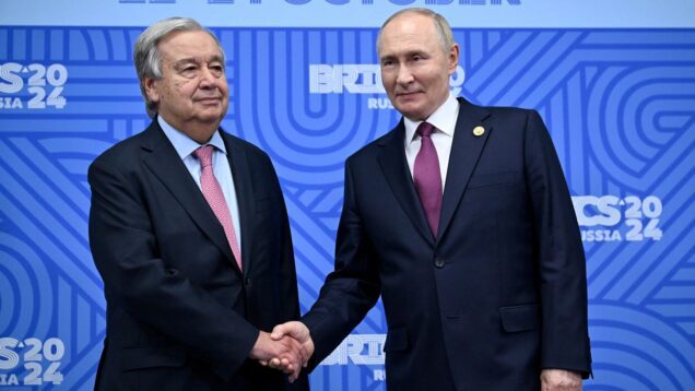 Opinion: Handshaking Putin and hugging Lukashenko, UN head Guterres undermines
