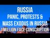 RUSSIA Mobilization Causes PANIC, PROTESTS & MASS EXODUS in Russia.