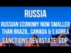 RUSSIA – Russian Economy Now SMALLER than BRAZIL, CANADA &