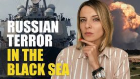 RUSSIAN TERROR IN THE BLACK SEA: SHOOTING GRAIN AND MINING