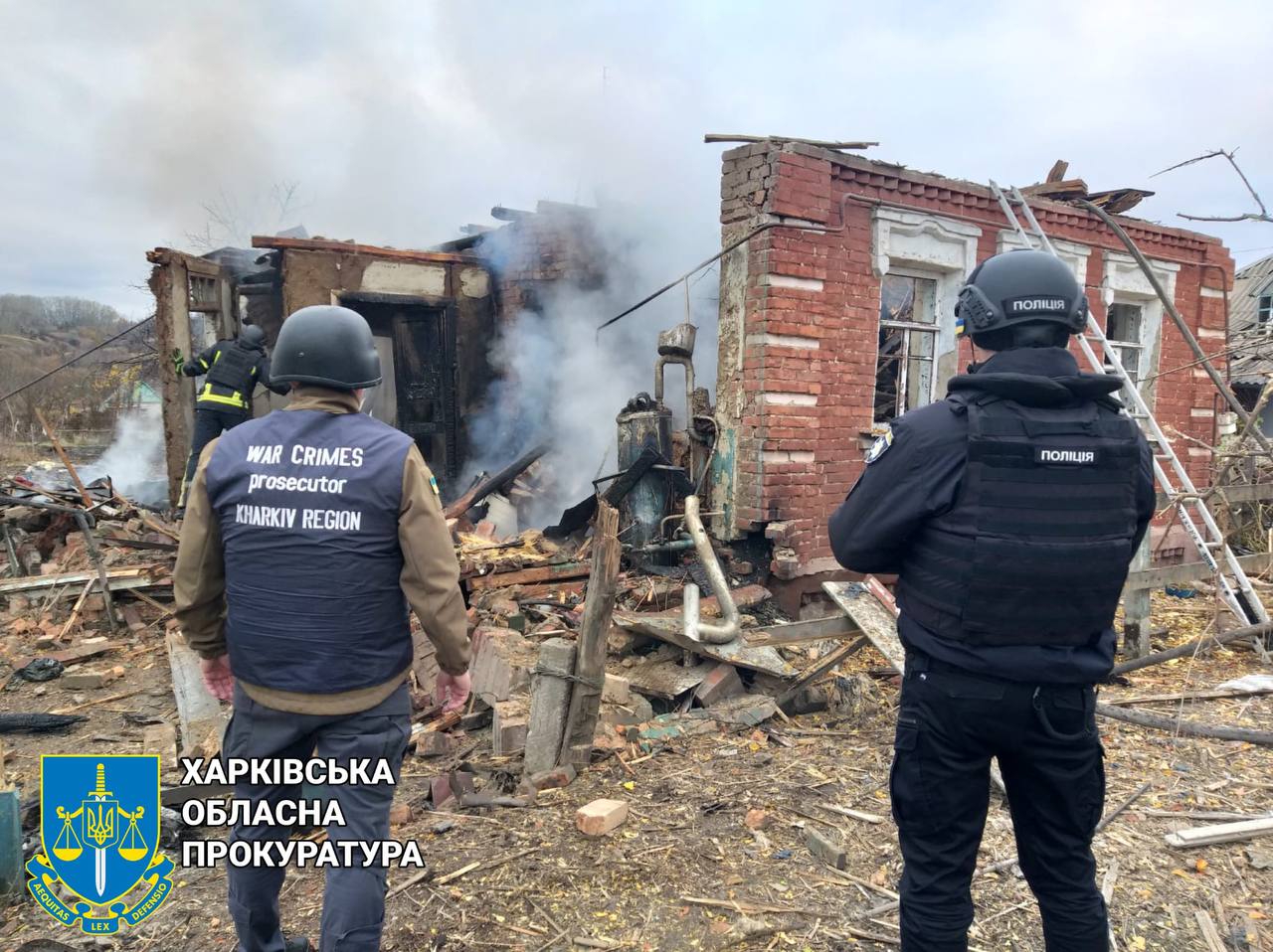 Aftermath of the Russian strike on civilians in Kupiansk, 9 November.