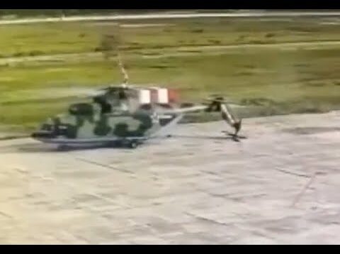 Russian Mi-26 Helicopter Crashes into a Pole at Yakutsk Air