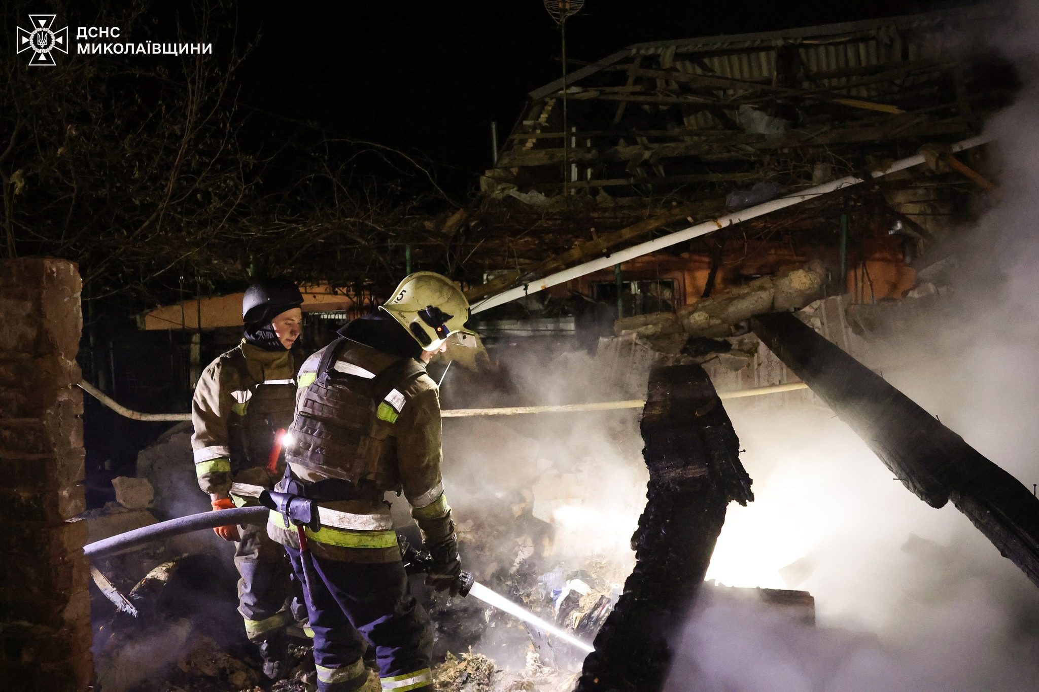 Aftermath of the Russian drone attack on Mykolaiv, 11 November.