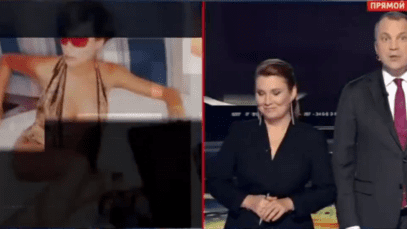 Russian state TV airs explicit photos of Melania Trump as