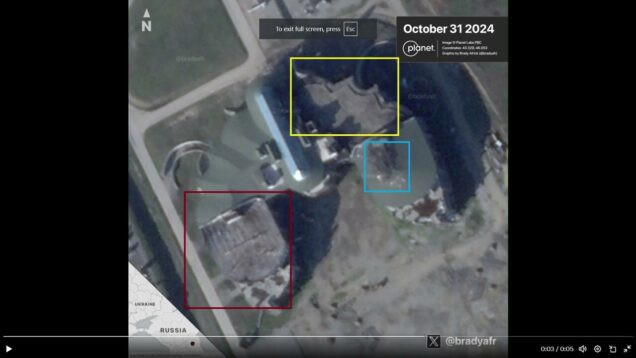 Satellite Photos Show Damage to Spetsnaz University on Chechnya After
