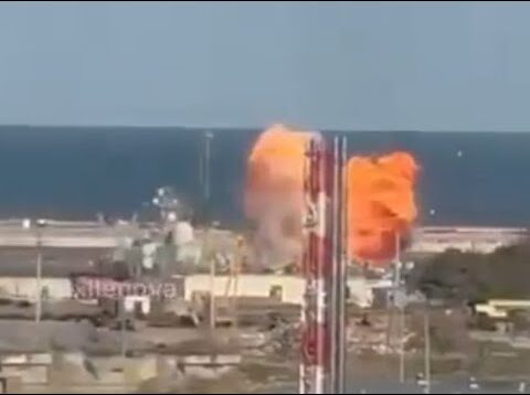 Tarantul-class Corvette Targeted by Drone at Kaspiysk Naval Base Near