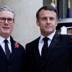 Keir Starmer and Emmanuel Macron in Paris