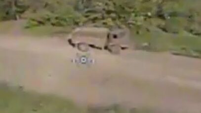 Three FPV Drone Strikes on Utility Vehicles Near Bakhmut