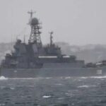 türkiye straits closure contributed thwarting russian naval assault ukraine's ports diplomat says navy landing ship kaliningrad seen passing through dardanelles 8 february 2022 yörük işık navalnewscom click enlarge rfs (102)