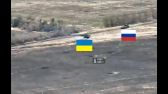 Ukrainian T-64 Destroys BTR-82 at Close Range and Ukrainian RPG