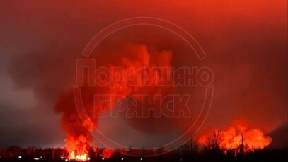 Ukrainian drones hit Russian arsenal in Bryansk, 8 blasts reported