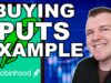 Buying Put Options on Robinhood – Trading Options Example
