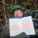 A notebook of the killed North Korean soldier fighting alongside the Russians against Ukrainians.