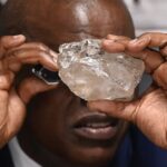 diamond giants botswana angola agree push russia out market botswana’s president mokgweetsi masisi examines world’s second-largest 2492-carat stone discovered office gaborone 22 2024 monirul bhuiyan / botswana-economy-minerals politico reports have