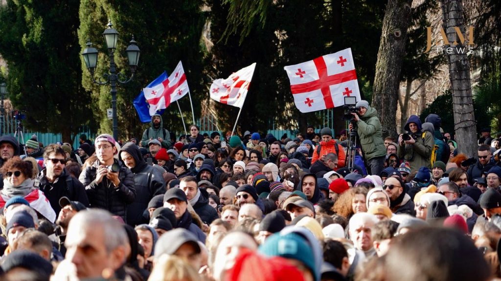 Georgia protests Tbilisi Zourabichvili president