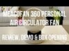 Meaco Fan 360 Personal Air Circulator – REVIEW, DEMO &