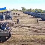 ukrainian army's leopard 2 tanks screeshot from armed forces' video ukrainian-leopard-2-tanks