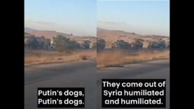 Syrians Mock HUGE Russian Convoy as They Retreat to Port