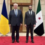 Ukraine's Foreign Minister Andrii Sybiha and Syria's acting leader Ahmed al-Sharaa in Damascus. 30 December 2024.