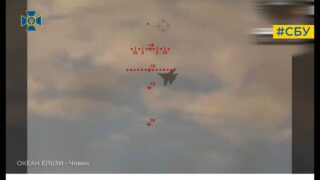 Ukrainian Marine Drones Battle Russian Helicopters and Fighter Jets Near