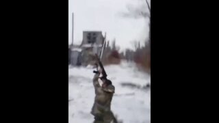 Chechen Falls Down a Manhole in Bakhmut