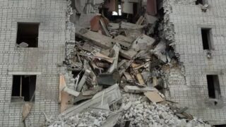 Children among injured as Russia strikes residential building in Sumy