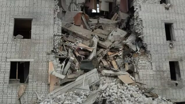 Children among injured as Russia strikes residential building in Sumy