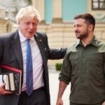 Johnson Zelenskyy in Kyiv UK ukraine weapons